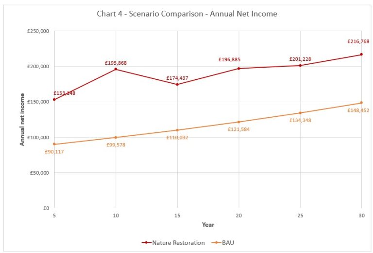 Land Investor - Annual Net income (Lowland)